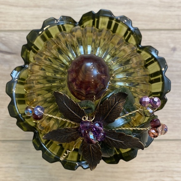 Monica Willard Hand Painted‎ Crystal Jar - Picture 2 of 11